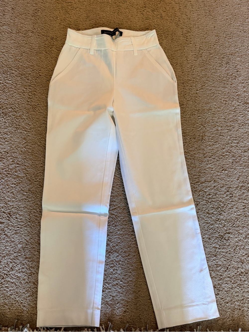 White Boston Proper Tailored Pants